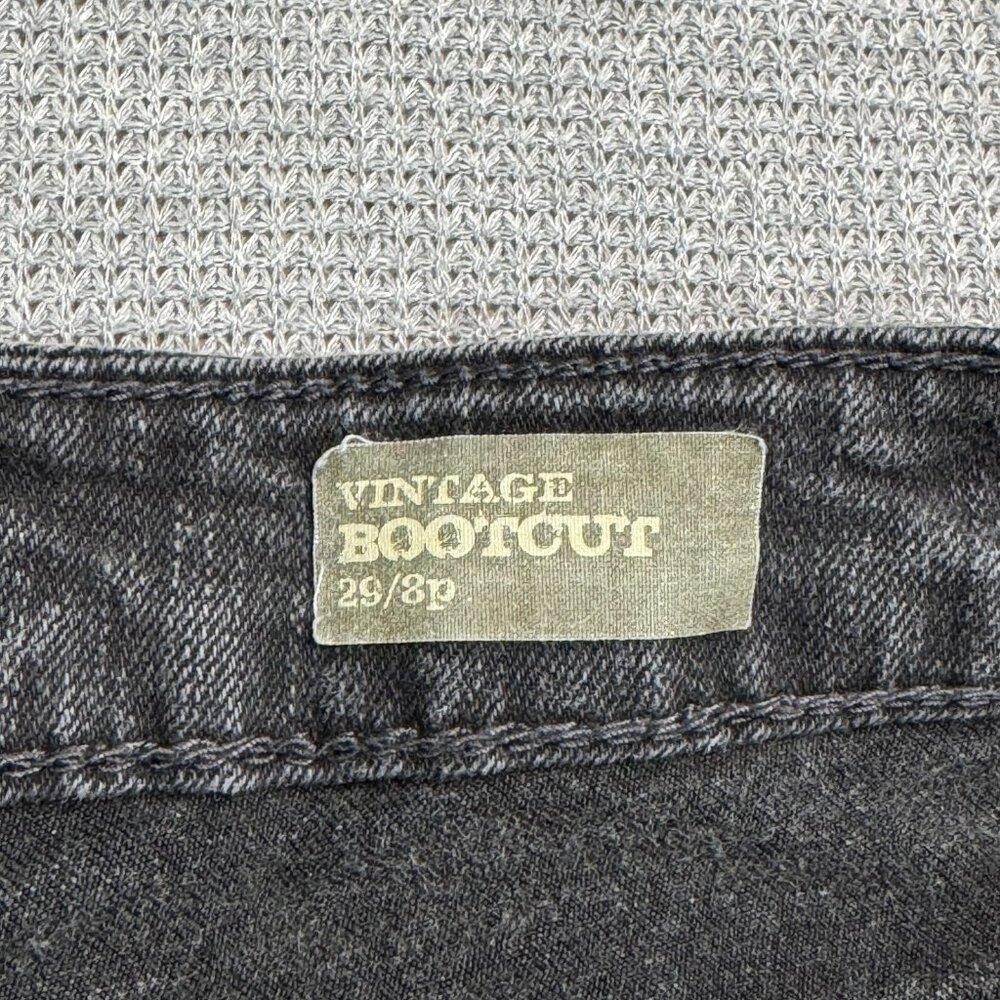 Nine West Womens Black Denim Vintage Bootcut Jeans Embellished Pocket Size 8/29P - Picture 8 of 16